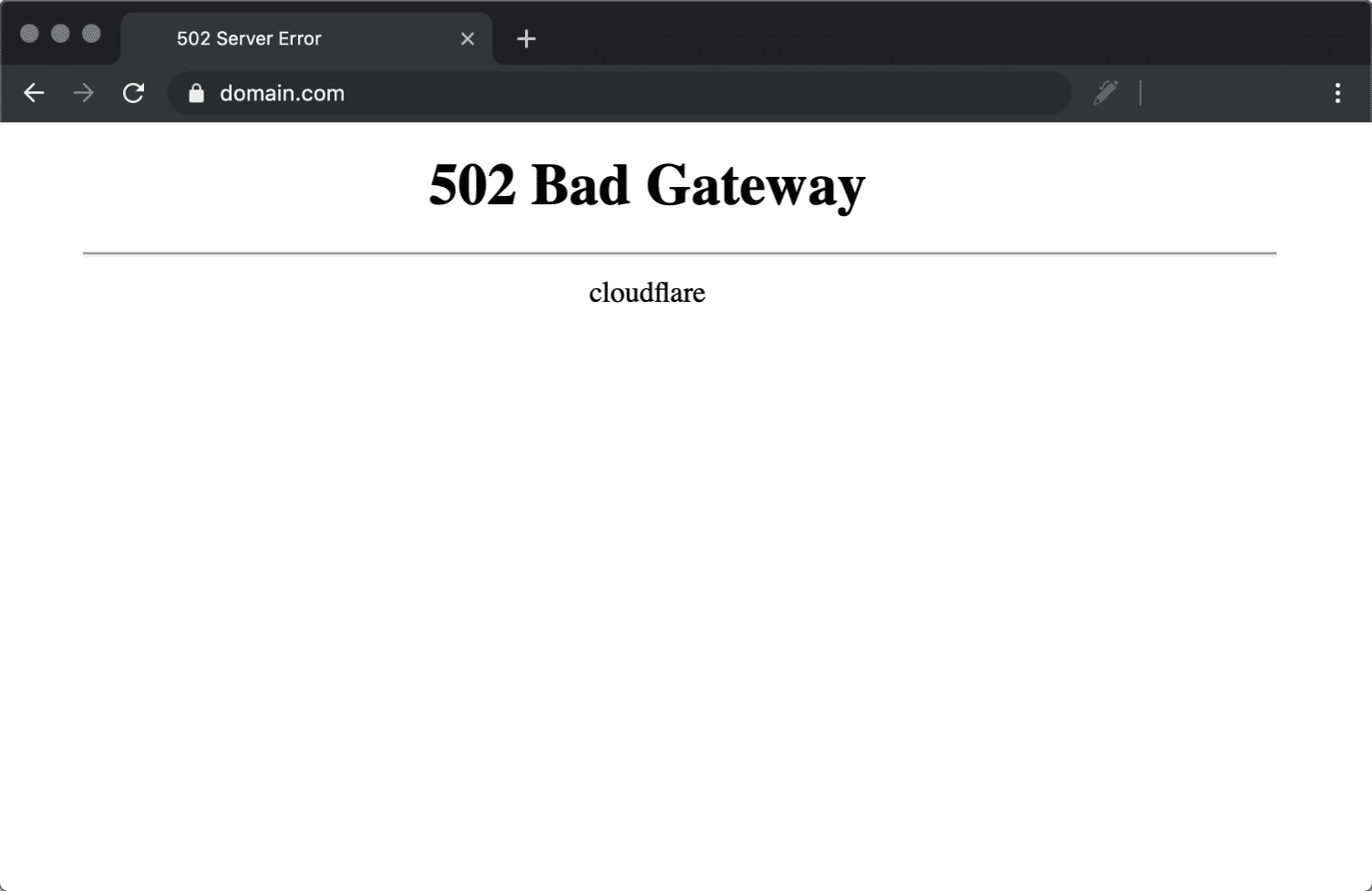 502 网关错误