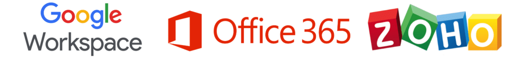 Google Workspace 대 Office 365 대 Zoho