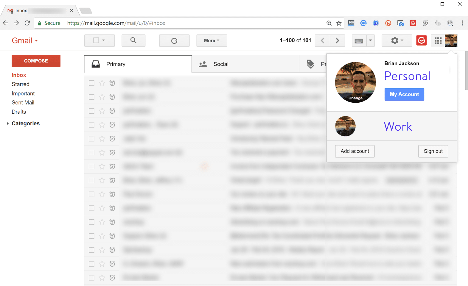 Google Workspace 계정 전환