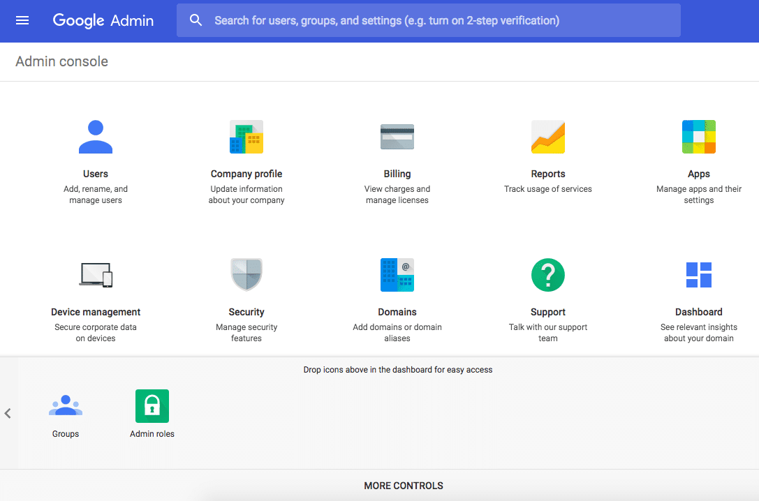 Google Workspace 관리 콘솔