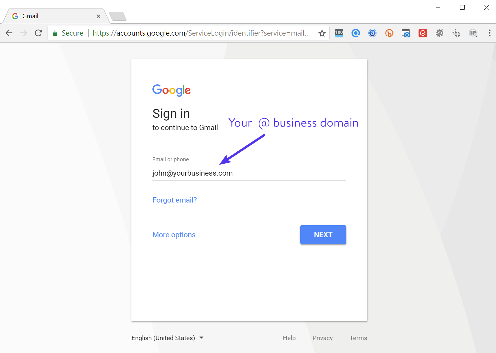 Google Workspace Gmail 맞춤 도메인
