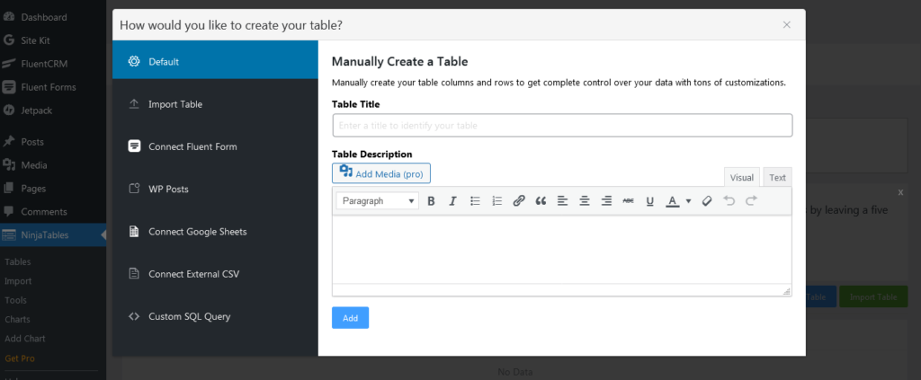 tableau de comparaison tables ninja wpmanageninja