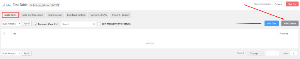 tableau de comparaison tables ninja wpmanageninja