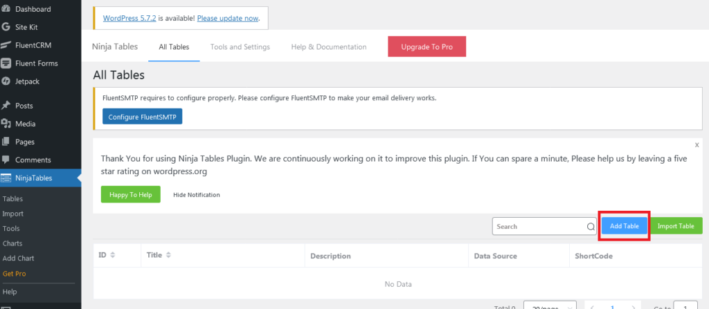 tableau de comparaison tables ninja wpmanageninja