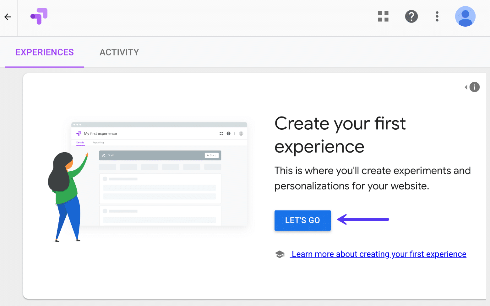 Buat pengujian A/B Pengalaman di Google Optimize