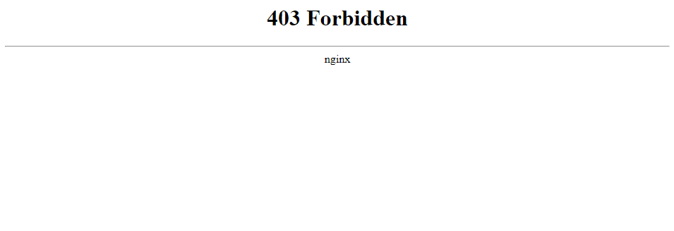 Kinstaでの403ForbiddenErrorの外観