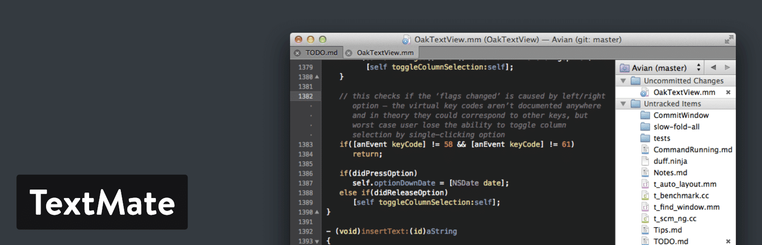 Editor di testo TextMate