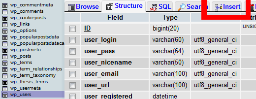 Agregar un usuario administrador a través de MySQL