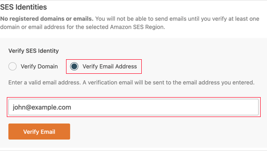 verifica indirizzo e-mail