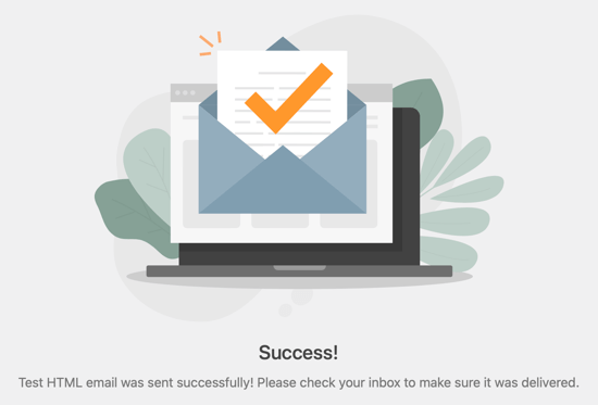 Dovresti vedere un successo! Messaggio