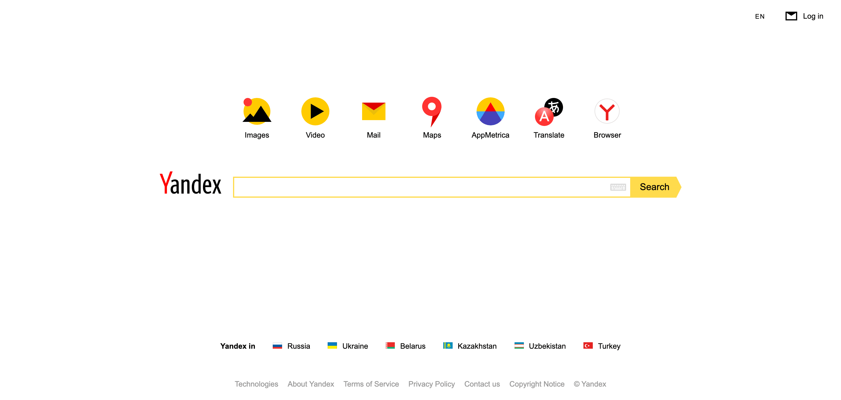 Yandex-Suchmaschine