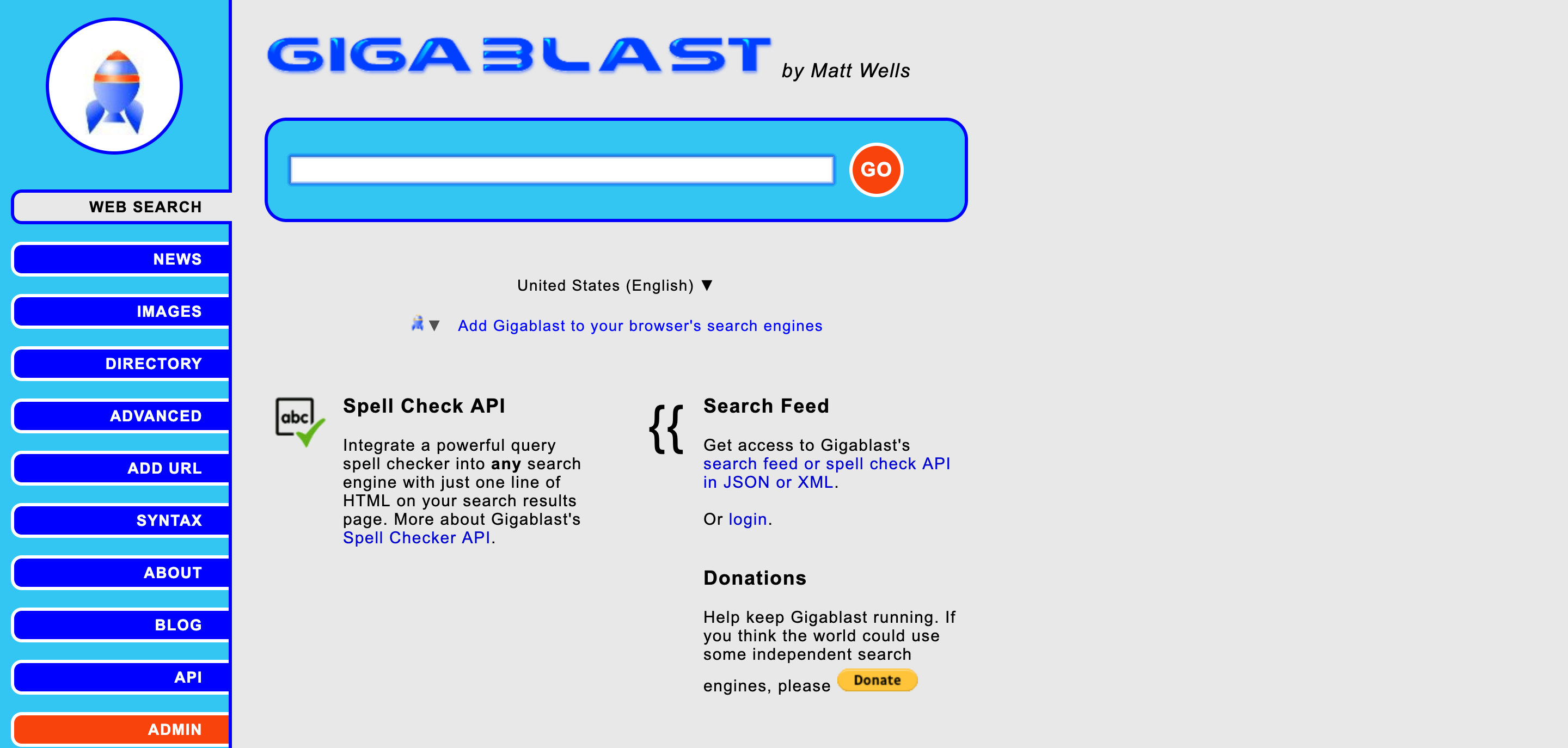 Gigablast-Suchmaschine