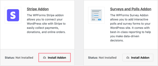 Klicken Sie auf die Schaltfläche Add-on installieren