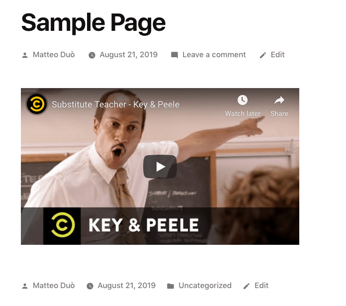 前端的 WordPress iframe