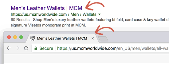 Exemple de titre SEO SEO title example