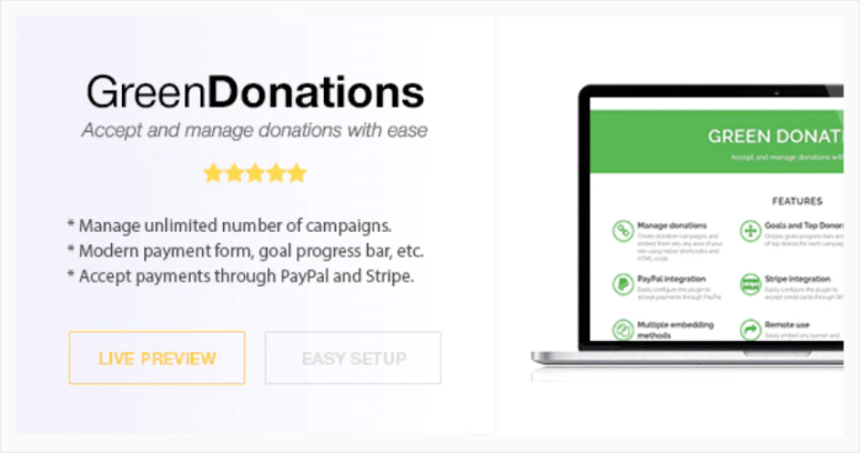 グリーン寄付-IsItWP-無料のWordPressテーマ検出器 green donation