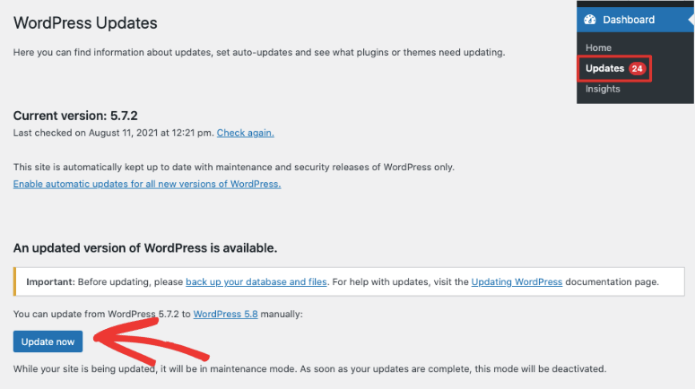 wordpress 中的更新 - IsItWP - 免費的 WordPress 主題檢測器 updates in wordpress