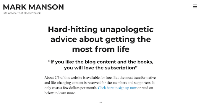 马克曼森 Mark Manson