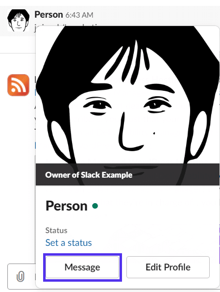 slack 发私信