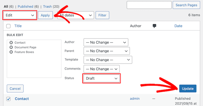 Créer un brouillon de plusieurs pages Make multiple pages draft