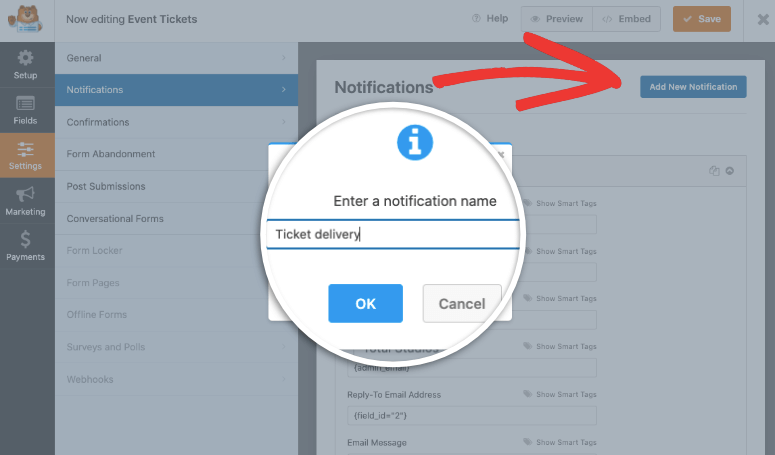 добавить новое уведомление в wpforms — IsItWP — бесплатный детектор тем WordPress add new notification in wpforms