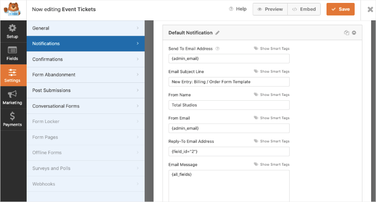 уведомление по умолчанию в wpforms — IsItWP — бесплатный детектор тем WordPress default notification in wpforms