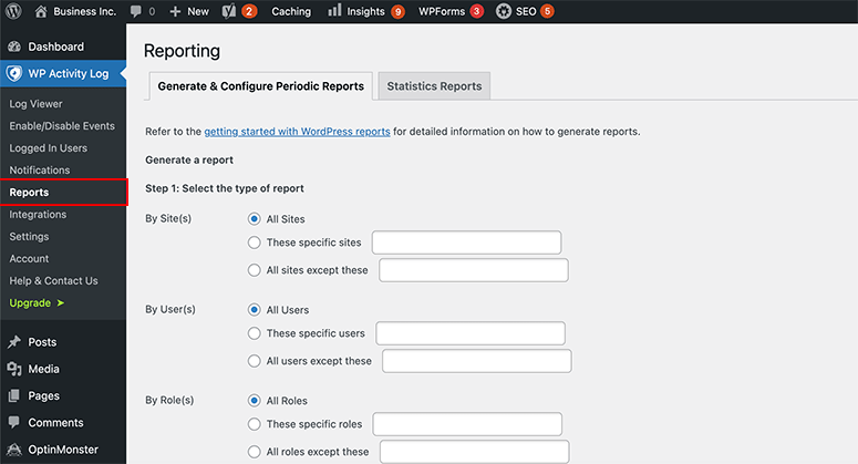 Berichte erstellen - IsItWP - Free WordPress Theme Detector Generate reports