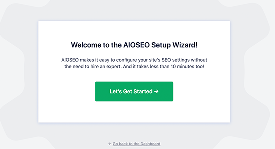 Procedura guidata di configurazione SEO All in One All in One SEO set up wizard