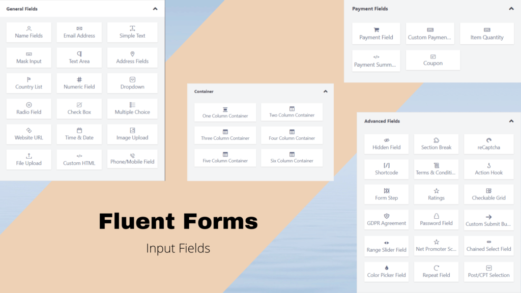 Câmpuri de introducere Formulare fluente - Formularul de contact 7 vs Formulare Fluent