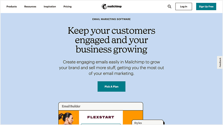 mailchimp - IsItWP - ตัวตรวจจับธีม WordPress ฟรี