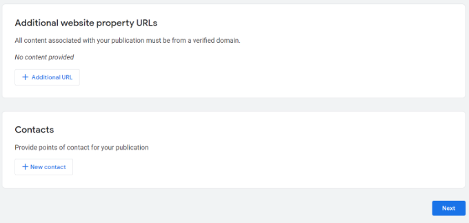 其他 URL 和联系人 Additional URLs and contacts