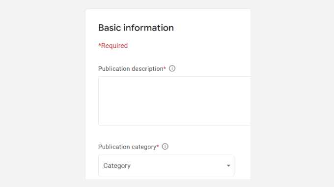 输入基本信息 Enter basic information