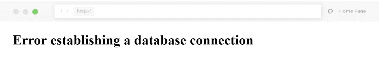 errore nello stabilire una connessione col database