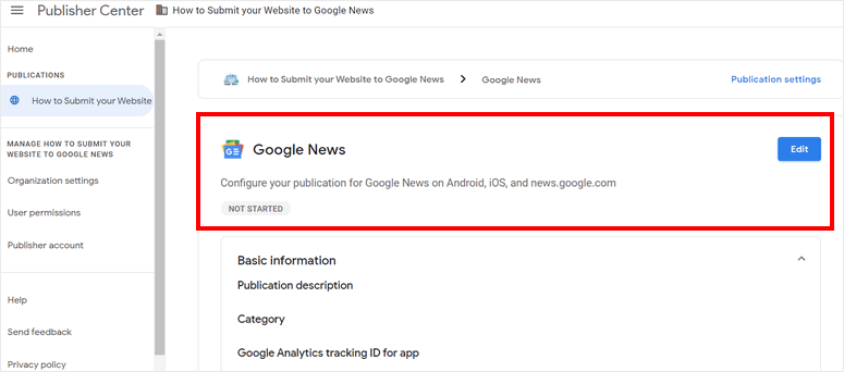 google-news-settings - IsItWP - 무료 WordPress 테마 감지기 google-news-settings