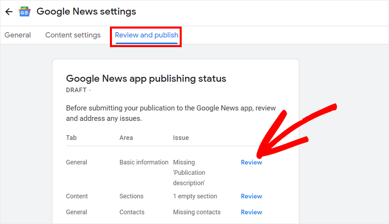 Google 뉴스 검토 및 게시 - IsItWP - 무료 WordPress 테마 감지기 review-and-publish-google-news