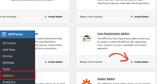 Дополнение для регистрации пользователей User registration addon