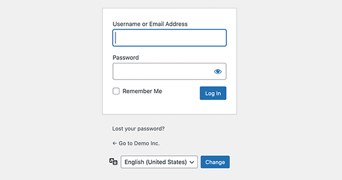 Выбрать язык при входе Choose language during login