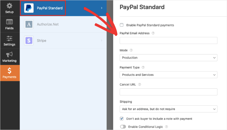 ustawienia paypal w wpforms - IsItWP - Darmowy wykrywacz motywów WordPress form to fill out paypal details