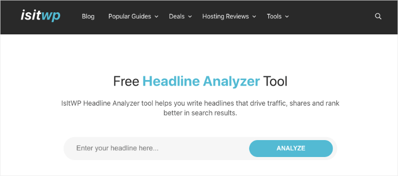 isitwp-headline-analyzer-IsItWP-無料のWordPressテーマ検出器