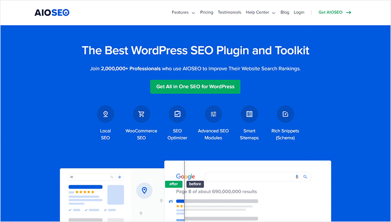 オールインワンSEO-IsItWP-無料のWordPressテーマ検出器 All in One SEO