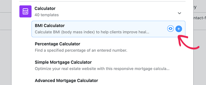 Seleccione su plantilla de calculadora personalizada Select your custom calculator template