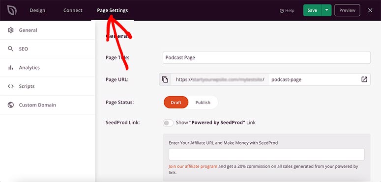 페이지 설정 - IsItWP - 무료 WordPress 테마 감지기 Page settings