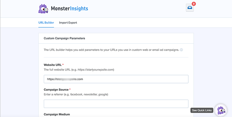 URL 빌더 - IsItWP - 무료 WordPress 테마 감지기 URL builder