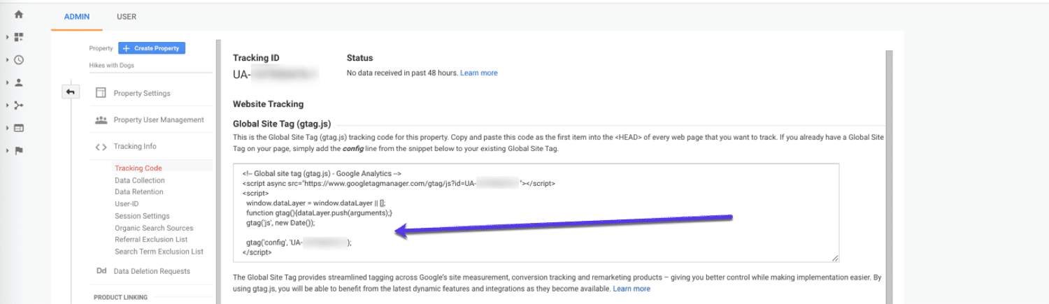 GoogleAnalyticsトラッキングコードをインストールします