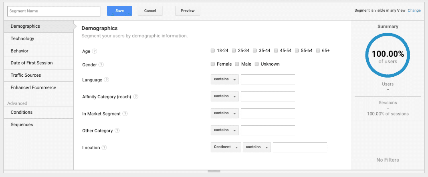 Google Analyticsの使用方法:GoogleAnalyticsでユーザーをセグメント化する