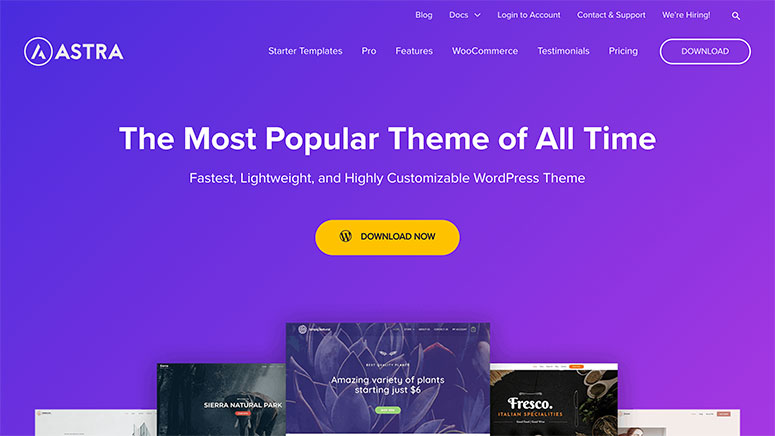 Astra WP - IsItWP - 免費的 WordPress 主題檢測器 Astra WP