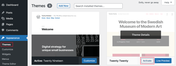 コメントclosedchangethemes Enable a Different Theme to See if the Issue Is Resolved