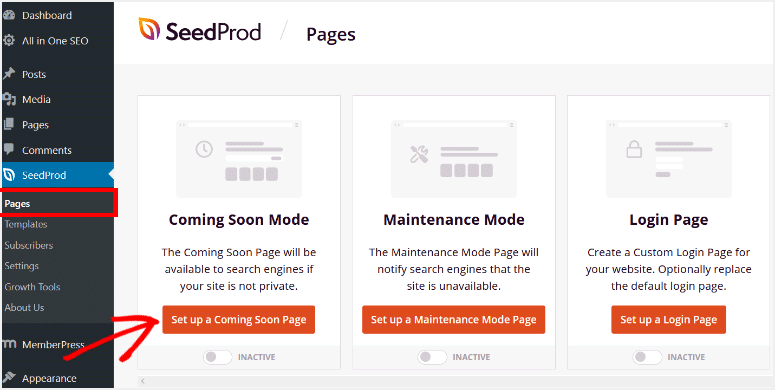 comingsoonpage - IsItWP - 무료 WordPress 테마 감지기