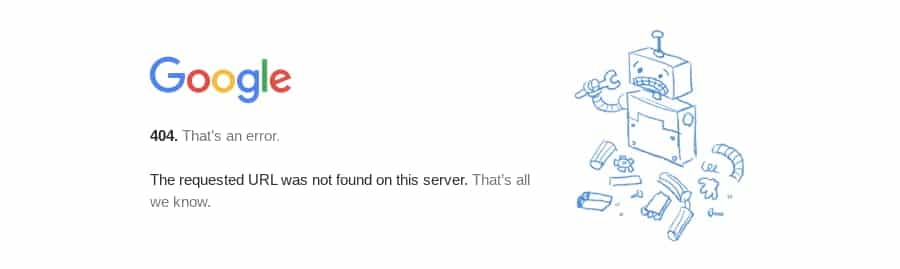 site introuvable