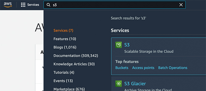 Agregue el servicio Amazon S3 a su cuenta Add Amazon S3 service to your account